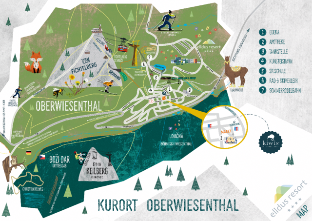 Oberwiesenthal Ortsplan Oberwiesenthal